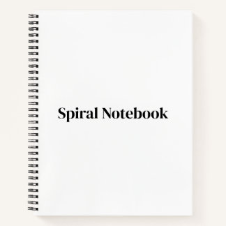 Create Your Own Premium | 8.5" x 11" Spiral Notebook