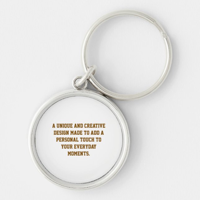 Create Your Own Premium Round Keychain Small Keyc (Front)