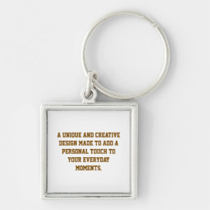 Create Your Own Premium Square Keychain, Small Key Keychain