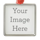 Create Your Own Premium Waterproof Square Ornament