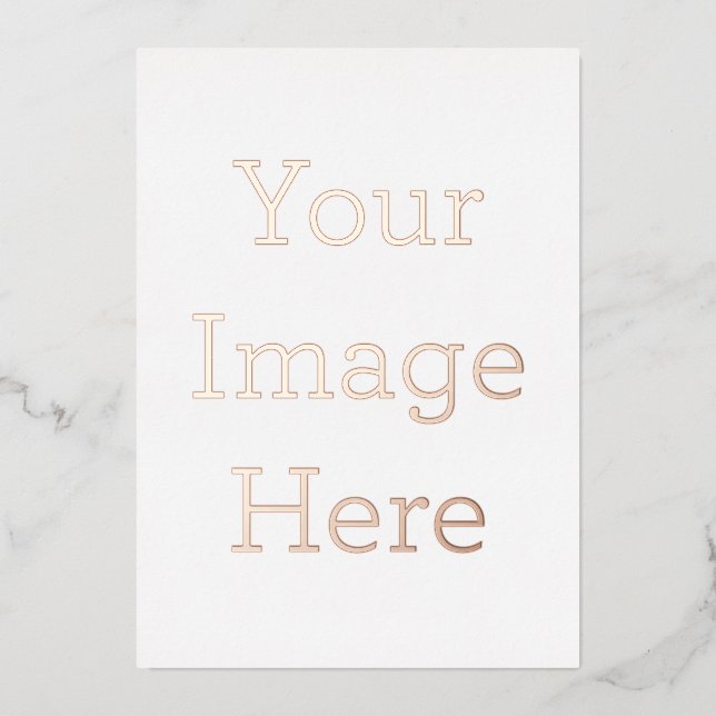 12.7cm x 17.8cm Foil holiday Card (Front)