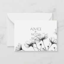Create Your Own - Pretty B&W Wildflowers