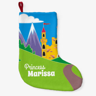 Create Your Own Pretty Fairy Princess Castle Small Christmas Stocking