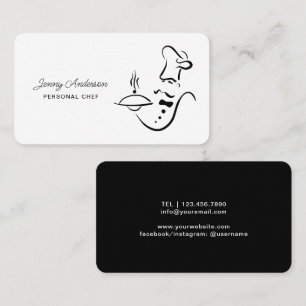 Create Your Own Professional Chef Restaurant Cook Business Card