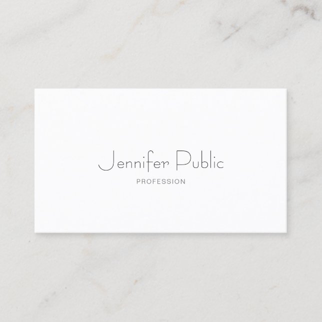 Create Your Own Professional Modern Elegant Sleek Business Card (Front)