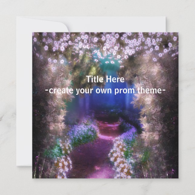 Create Your Own Prom Invitations (Front)