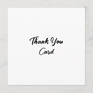 Create Your Own Promotion 5.25" x 5.25" Squared Thank You Card