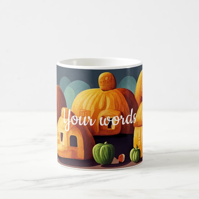 Create Your Own Pumpkin Village Magic Mug (Center)