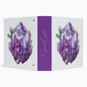 Create Your Own Purple Amethyst Crystals Binder