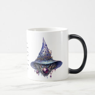 Create Your Own Purple Bejeweled Crystal Witch Hat Magic Mug