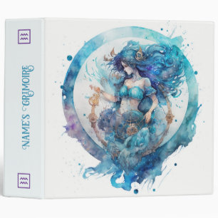 Create Your Own Purple & Blue Aquarius Altar Board Binder