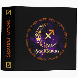 Create Your Own Purple Celestial Sagittarius Binder