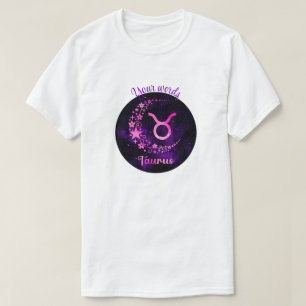Create Your Own Purple Celestial Taurus Zodiac T-Shirt