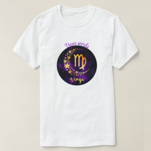 Create Your Own Purple Celestial Virgo Zodiac T-Shirt