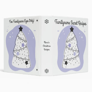 Create Your Own Purple Christmas Tree Binder