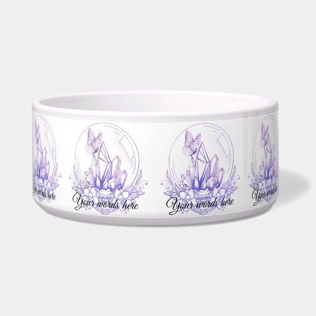 Create Your Own Purple Crystal Ball & Flowers (Right)