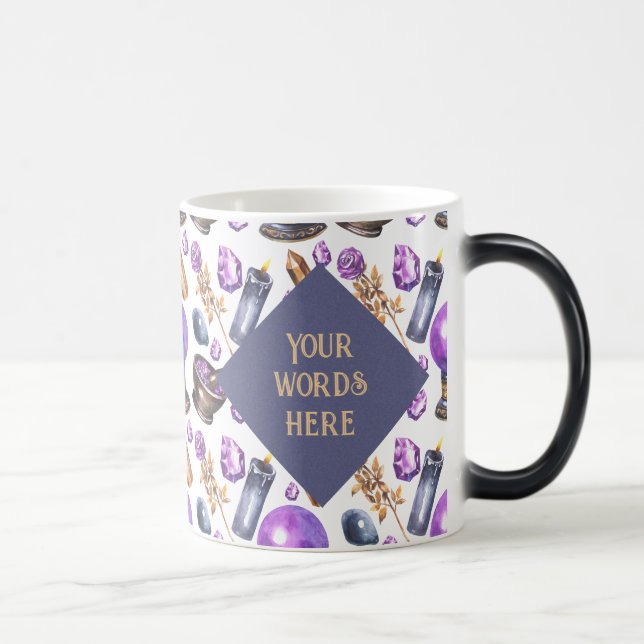 Create Your Own Purple Crystal Ball Magic Mug (Right)