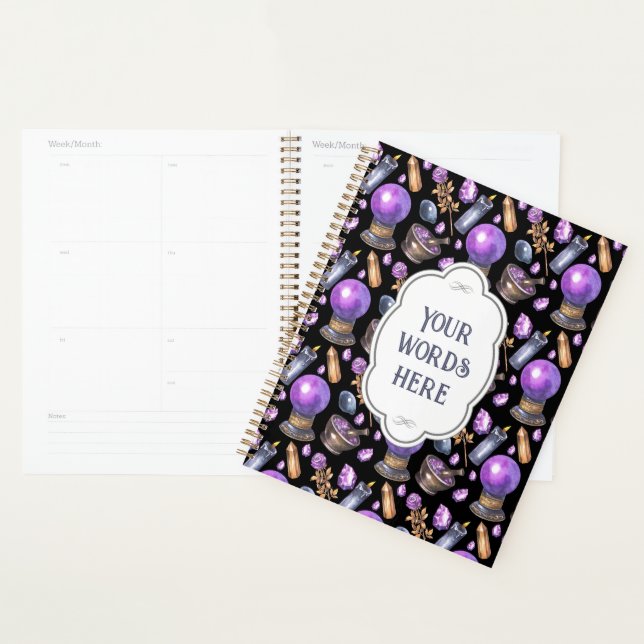 Create Your Own Purple Cyrstal Ball Planner (Display)