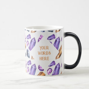Create Your Own Purple & Gold Crystals Magic Mug