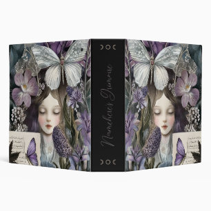 Create Your Own Purple Hedge Witch Botanical Binder
