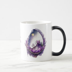 Create Your Own Purple Landscape Geode Magic Mug