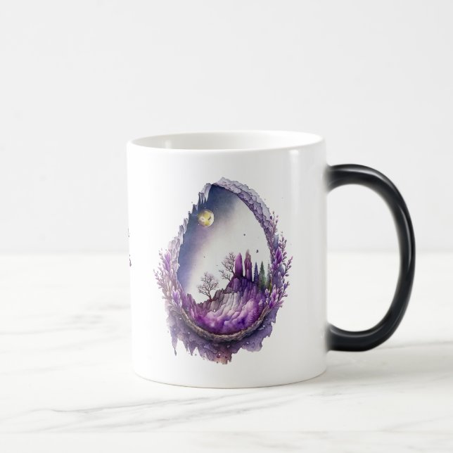 Create Your Own Purple Landscape Geode Magic Mug (Right)