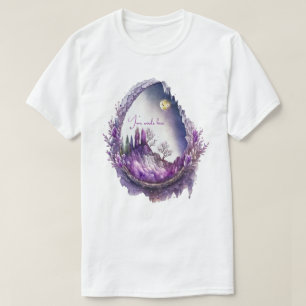 Create Your Own Purple Landscape Geode T-Shirt