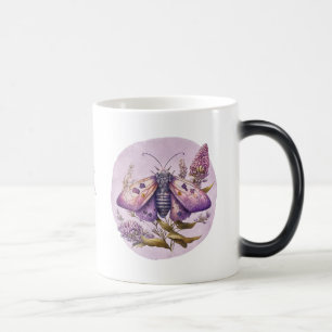 Create Your Own Purple Moth & Wildflowers Magic Mug