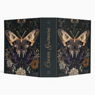 Create Your Own Purple Peach Moth Floral Binder