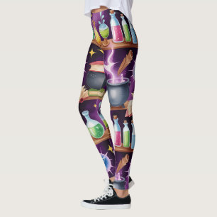 Create Your Own Purple Potion Power Library Leggings