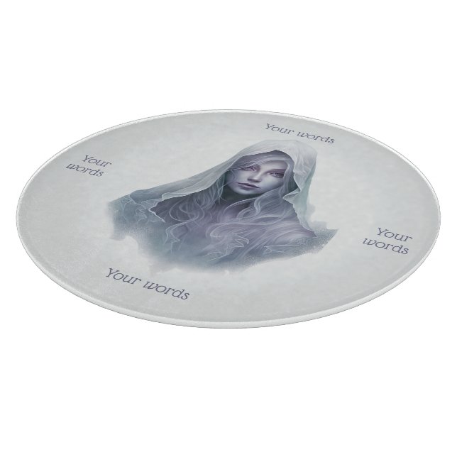 Create Your Own Purple Witch  Cutting Board (Corner)