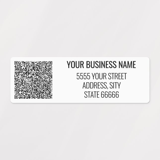 Create Your Own QR Code Address Labels Template (Design 1)