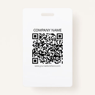 Create Your own QR Code   Black and White Badge