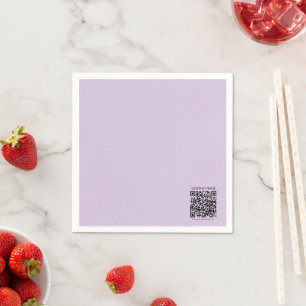 Create Your own QR Code   Black and White Napkin