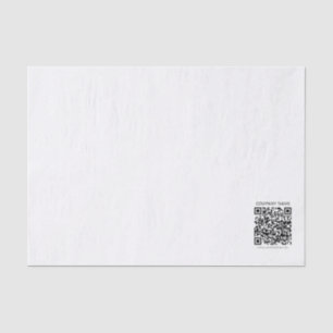 Create Your own QR Code   Black and White Tissue Paper