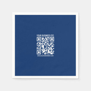 Create Your Own QR Code   Blue Napkin
