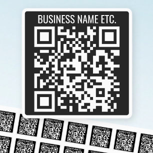 Create Your Own QR Code & Info Black & White
