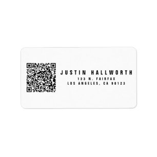 Create your own QR Code   Modern Return Address Label