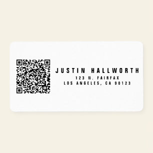Create your own QR Code   Modern Return Address Label