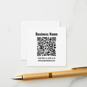 Create Your Own QR Code   Transperant Enclosure Card