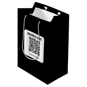 Create Your Own QR Code   Transperant Medium Gift Bag