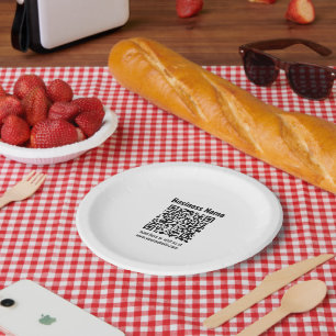Create Your Own QR Code Transperant Paper Plate