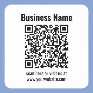 Create Your Own QR Code   Transperant Square Sticker