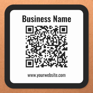 Create Your Own QR Code | Transperant Square Sticker