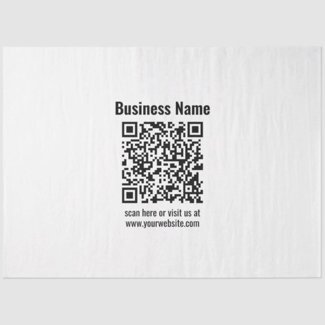 Create Your Own QR Code | Transperant Tissue Paper (Front)