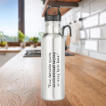 Create Your Own Quote 710 Ml Water Bottle<br><div class="desc">Create your own custom quote water bottle. Great personalized gift simply add your own text. Features minimalist typewriter typography.</div>