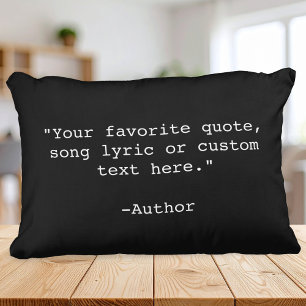 Create Your Own Quote Accent Pillow
