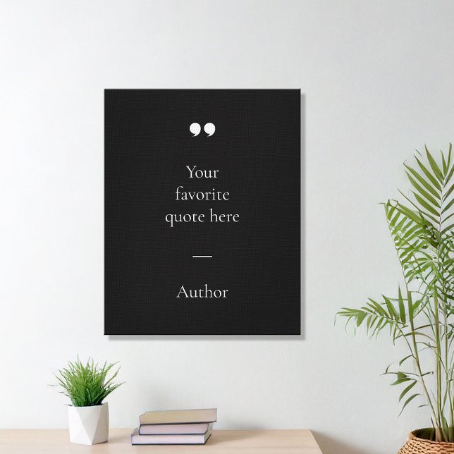 Create Your Own Quote Canvas Print (Creator Uploaded)