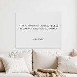 Create Your Own Quote Faux Canvas Print<br><div class="desc">Create your own custom quote faux canvas wall art print. Add your favourite inspirational quote,  motivational saying,  song lyric or personalized text in minimalist typewriter typography.</div>