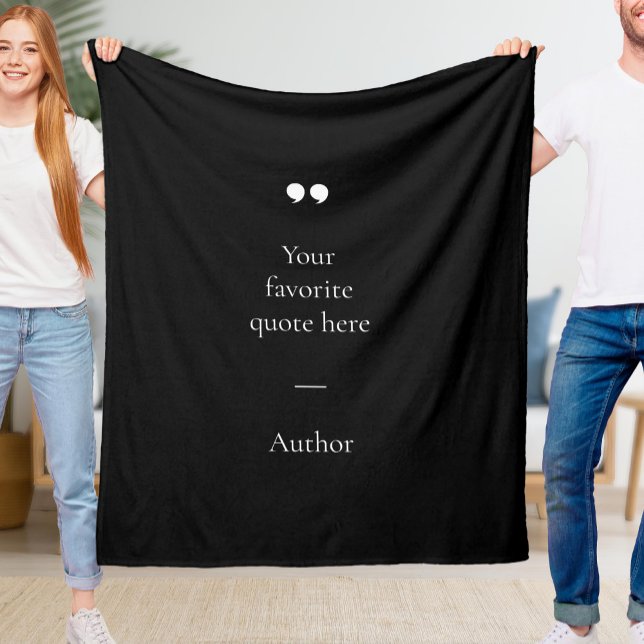 Create Your Own Quote Fleece Blanket (Creator Uploaded)